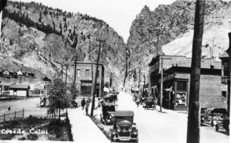 Creede Downtown, c1920 (photo courtesy Creede Historical Society 338-CR-24c2 ) Creede Downtown, c1920 (photo courtesy Creede Historical Society 338-CR-24c2 )