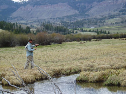 Fishing above the Rio Grande Reservoir (photo by b4Studio)