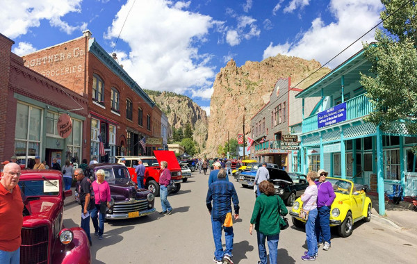 Downtown Creede during the Cruisin' the Canyon Fall Car Show (photo by b4Studio)