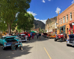 Downtown Creede during the Cruisin' the Canyon Fall Car Show (photo by b4Studio)