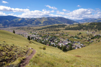 View of Creede from the 'Up and Over' trail