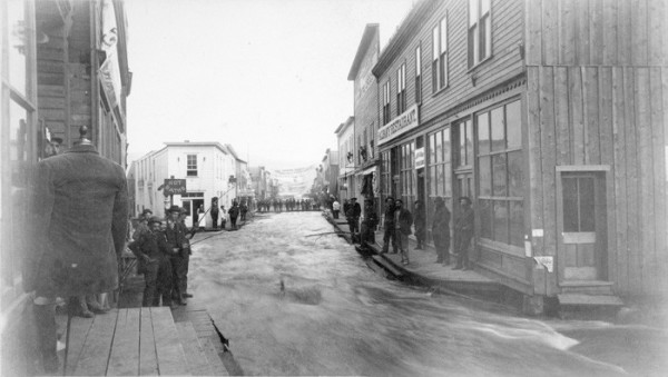 Downtown Creede Flood, 1892 - Creede Historical Society #1307-D-2